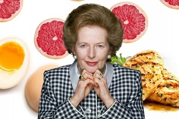 Margaret Thatcher in njena dietna hrana