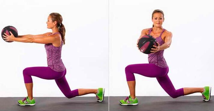 Lunges s korpusi