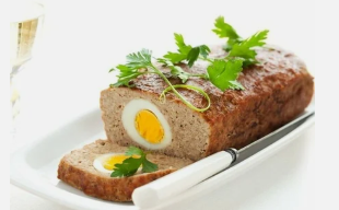 Meatloaf z jajcem na Dukan prehrana